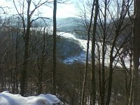 Jezioro zima z gory  Jezioro zimą z góry